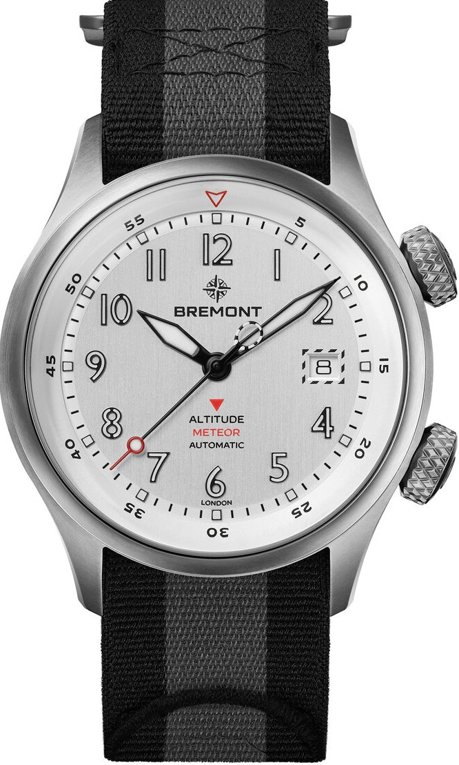 Bremont Altitude MB Meteor Silver Orange Barrel Nato Watch