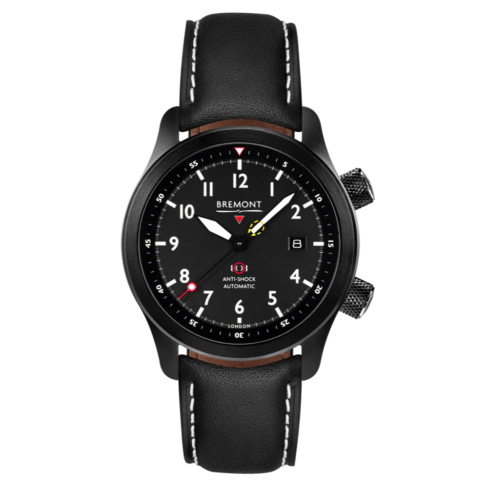 Bremont Watch MBII Custom DLC Black Dial with Green Barrel & Closed Case Back - Image 10