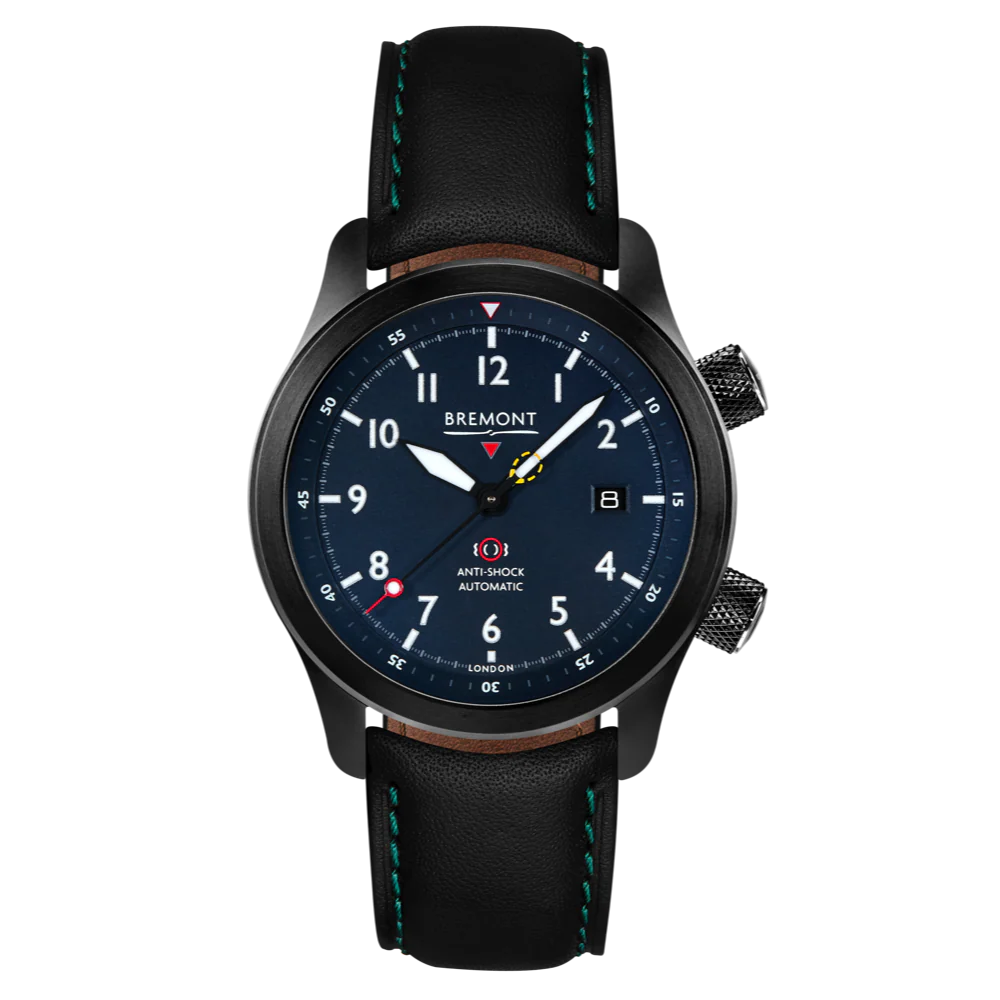 Bremont Watch MBII Custom DLC Blue Dial with Anthracite Barrel & Closed Case Back - Image 5