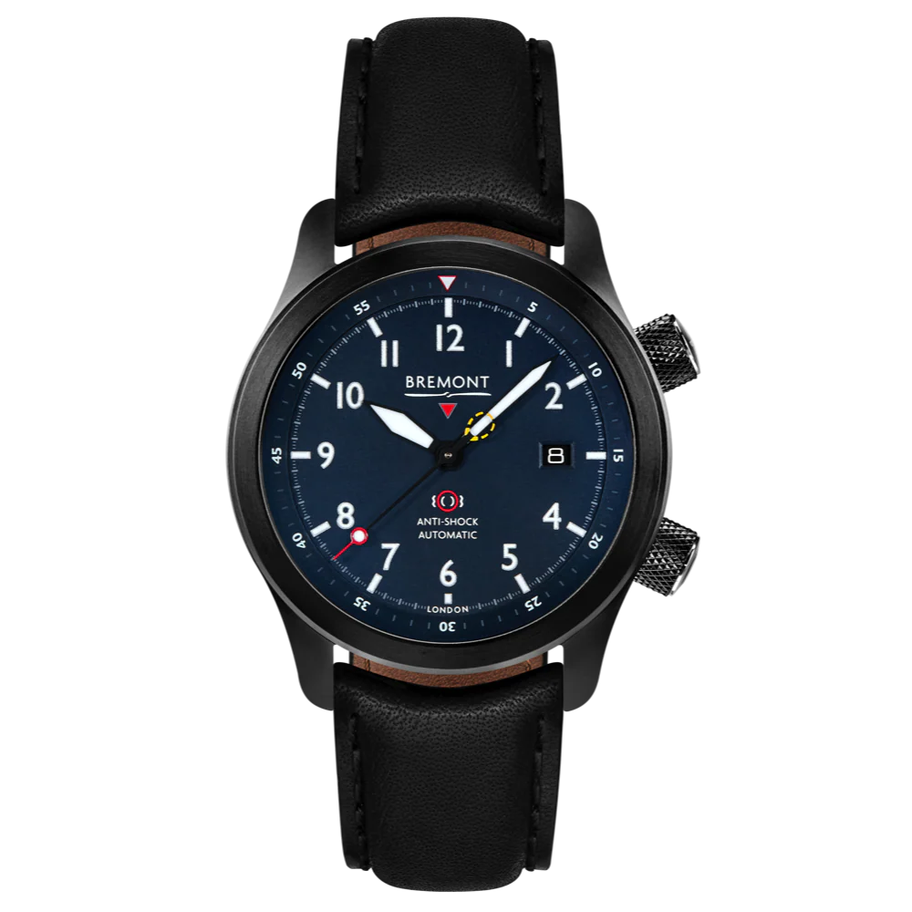 Bremont Watch MBII Custom DLC Blue Dial with Anthracite Barrel & Closed Case Back - Image 8