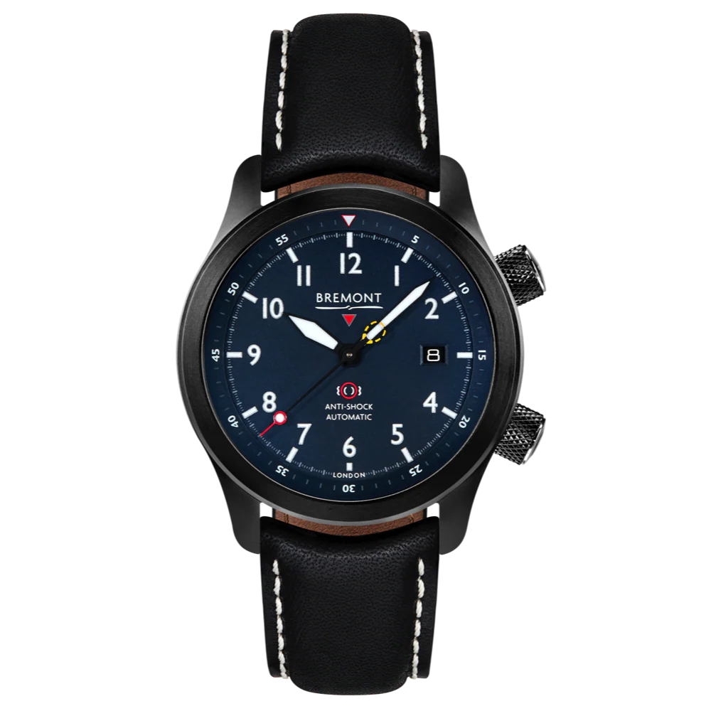 Bremont Watch MBII Custom DLC Blue Dial with Blue Barrel & Closed Case Back - Image 11