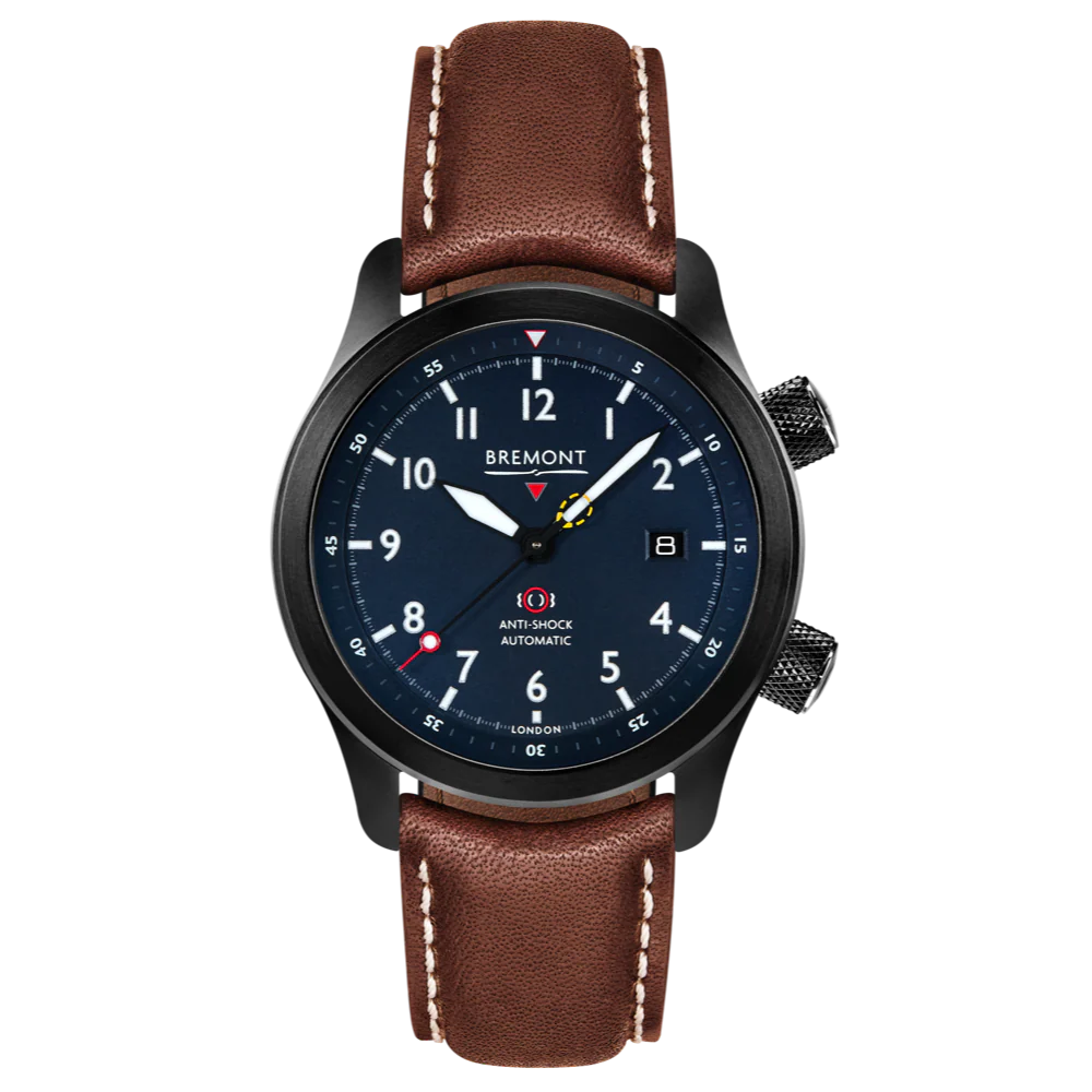 Bremont Watch MBII Custom DLC Blue Dial with Blue Barrel & Closed Case Back - Image 2