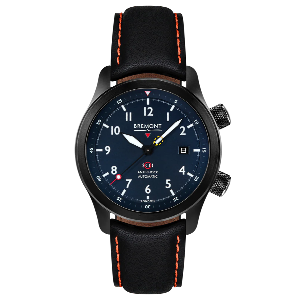 Bremont Watch MBII Custom DLC Blue Dial with Blue Barrel & Closed Case Back - Image 7