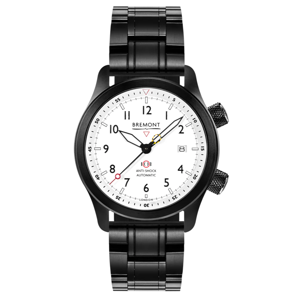 Bremont Watch MBII Custom DLC White Dial with Anthracite Barrel & Closed Case Back - Image 9