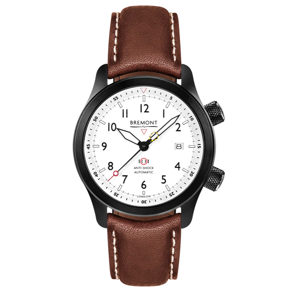 Bremont Watch MBII Custom DLC White Dial with Yellow Barrel & Closed Case Back - Image 2