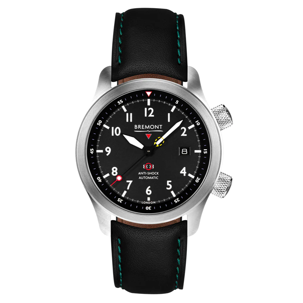 Bremont Watch MBII Custom Stainless Steel Black Dial with Bronze Barrel & Open Case Back - Image 5