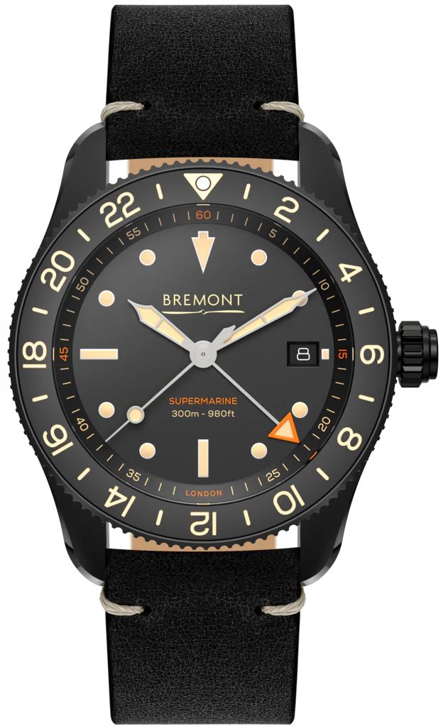 Bremont Supermarine S302 Jet GMT Leather Watch