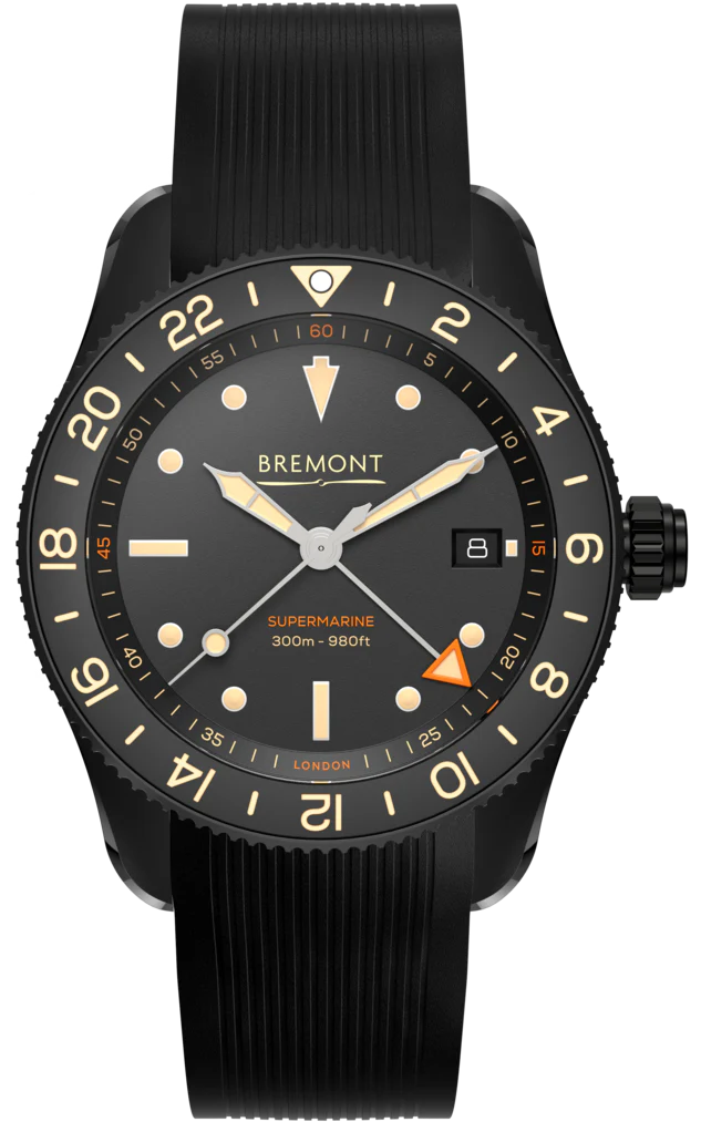 Bremont Supermarine S302 Jet GMT Rubber