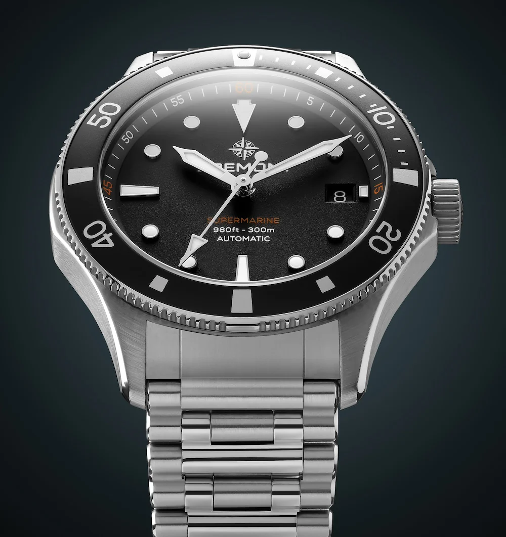 Bremont Supermarine 300M Date Black Bracelet Watch - Image 3