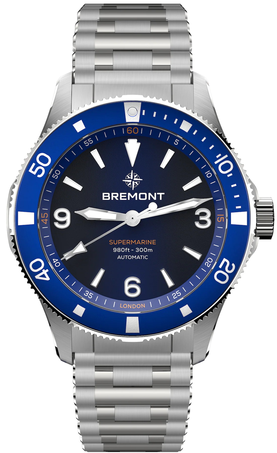 Bremont Supermarine 300M Blue Bracelet Watch