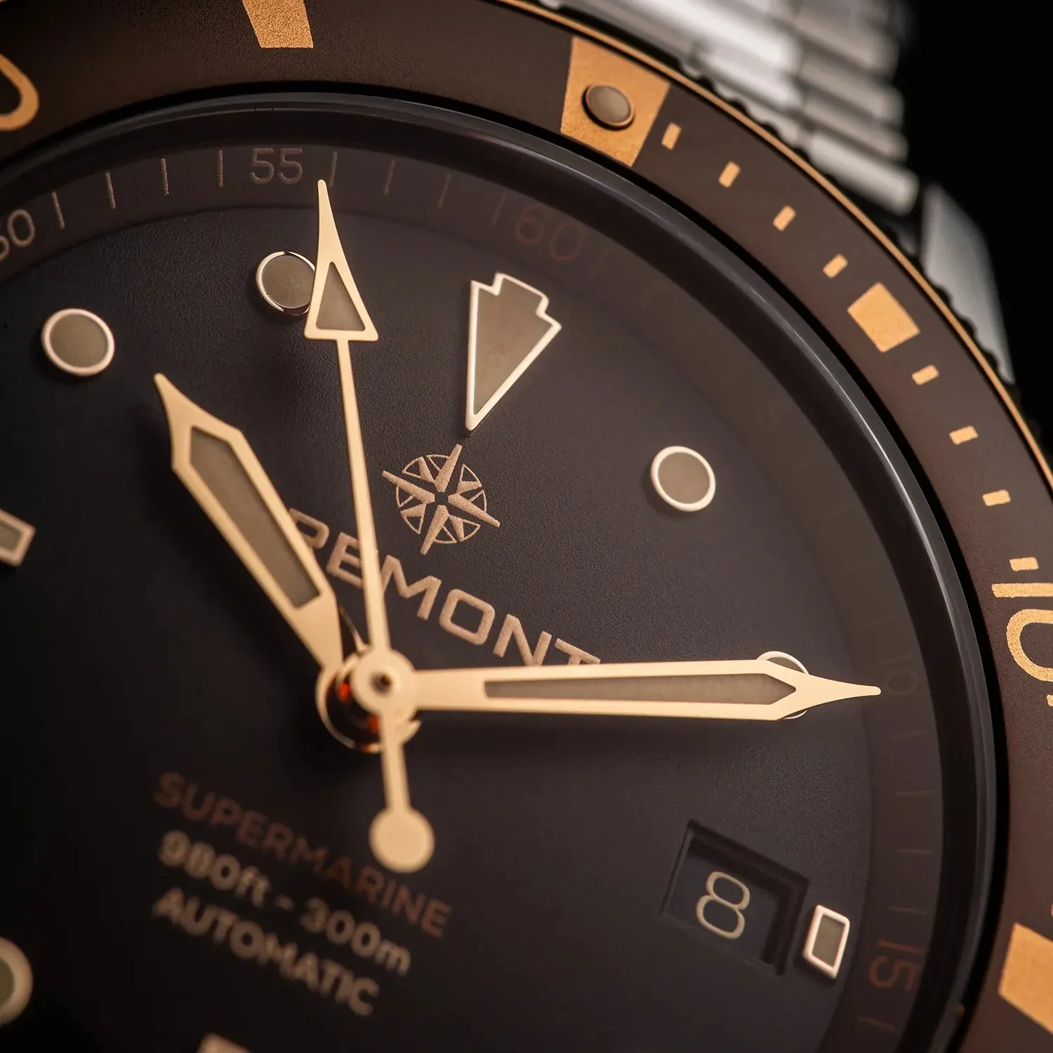 Bremont Supermarine 300M Date Brown Bracelet Watch - Image 5