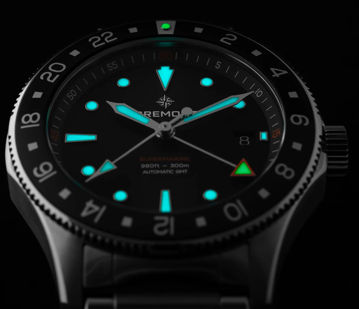 Bremont Supermarine 300M GMT Blue Black Rubber Limited Edition Watch - Image 3