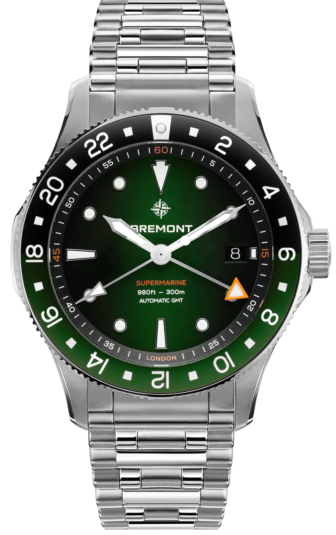 Bremont Supermarine 300M GMT Green Black Bracelet Watch