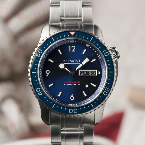 Bremont Watch Supermarine S500 Blue Bracelet - Image 6