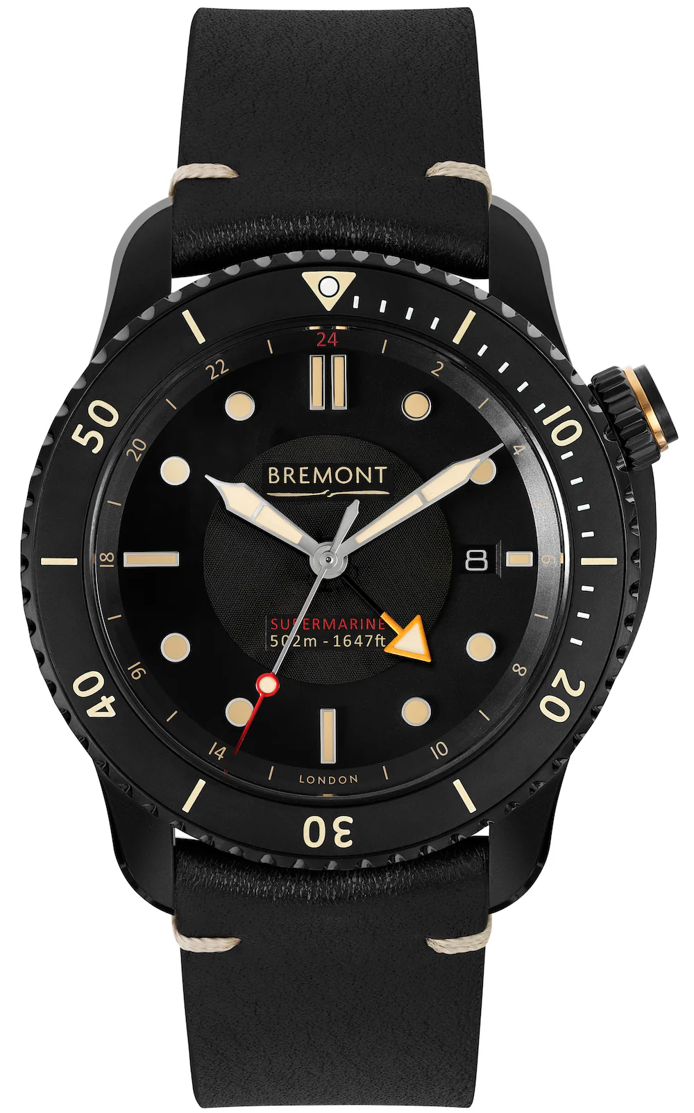 Bremont Supermarine S502 Jet Vintage Strap D