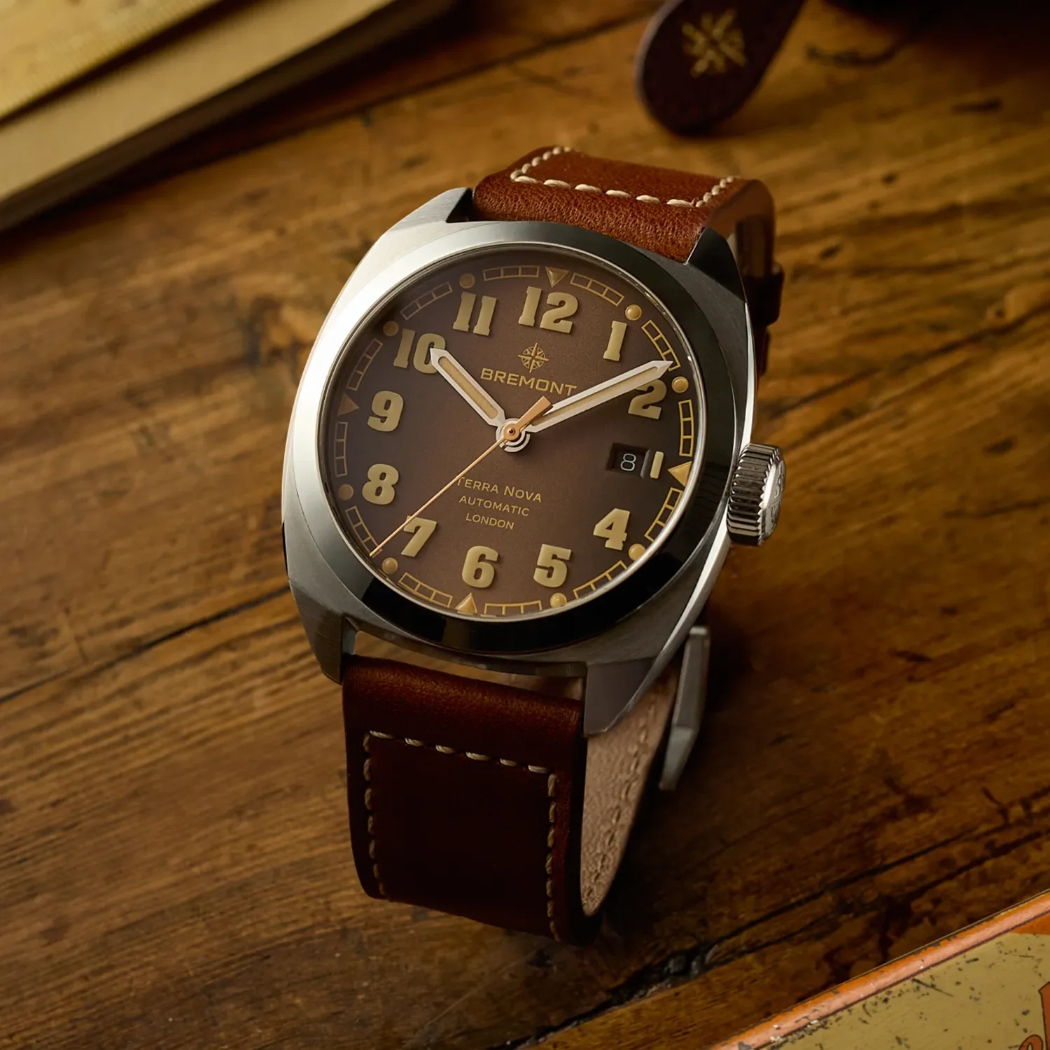 Bremont Terra Nova 40.5 Date Caramel Leather Limited Edition D - Image 3