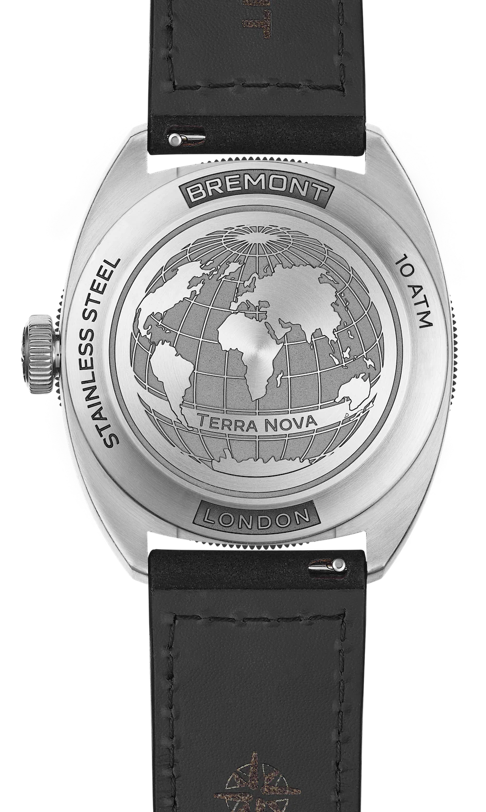 Bremont Terra Nova 40.5 Turning Bezel Black Leather Watch - Image 2