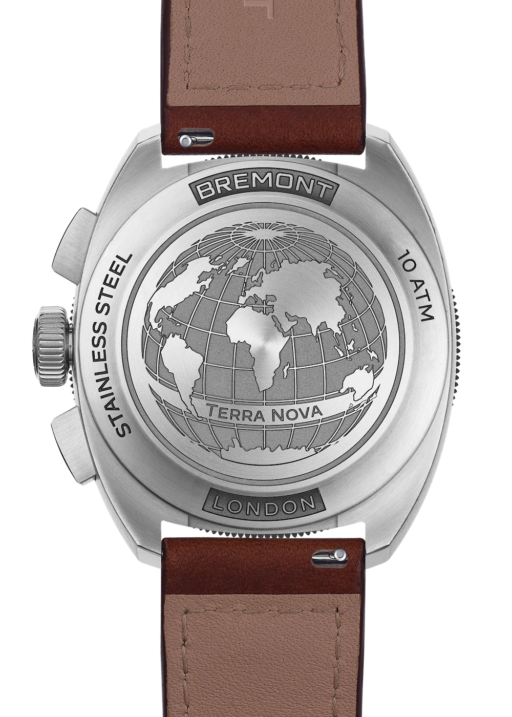 Bremont Terra Nova 42.5 Steel Chronograph Leather Watch - Image 2