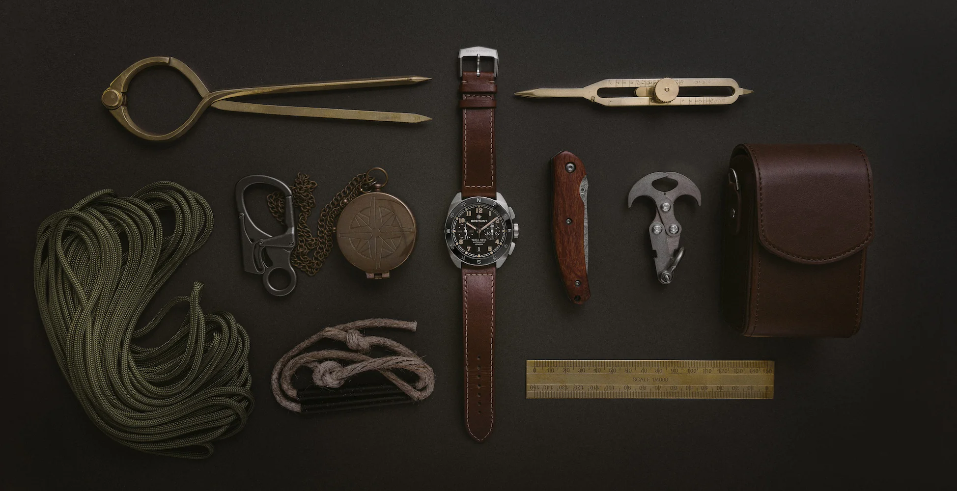 Bremont Terra Nova 42.5 Steel Chronograph Leather Watch - Image 6