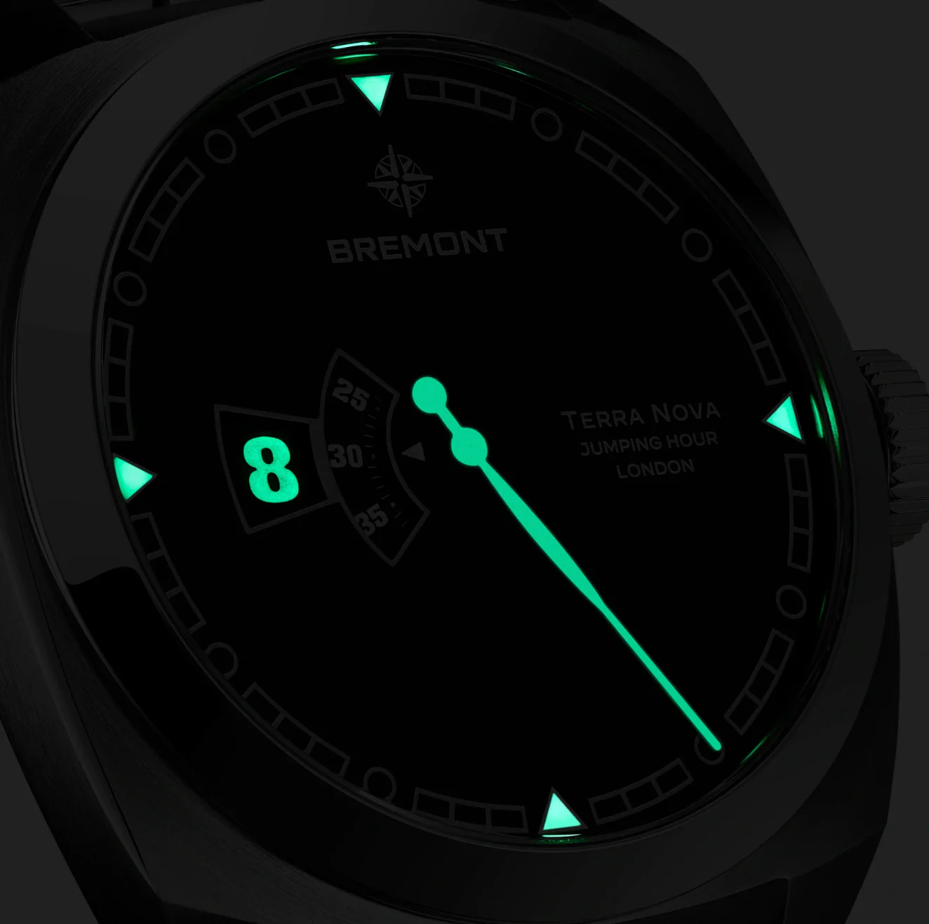Bremont Terra Nova Jumping Hour Leather Watch - Image 3