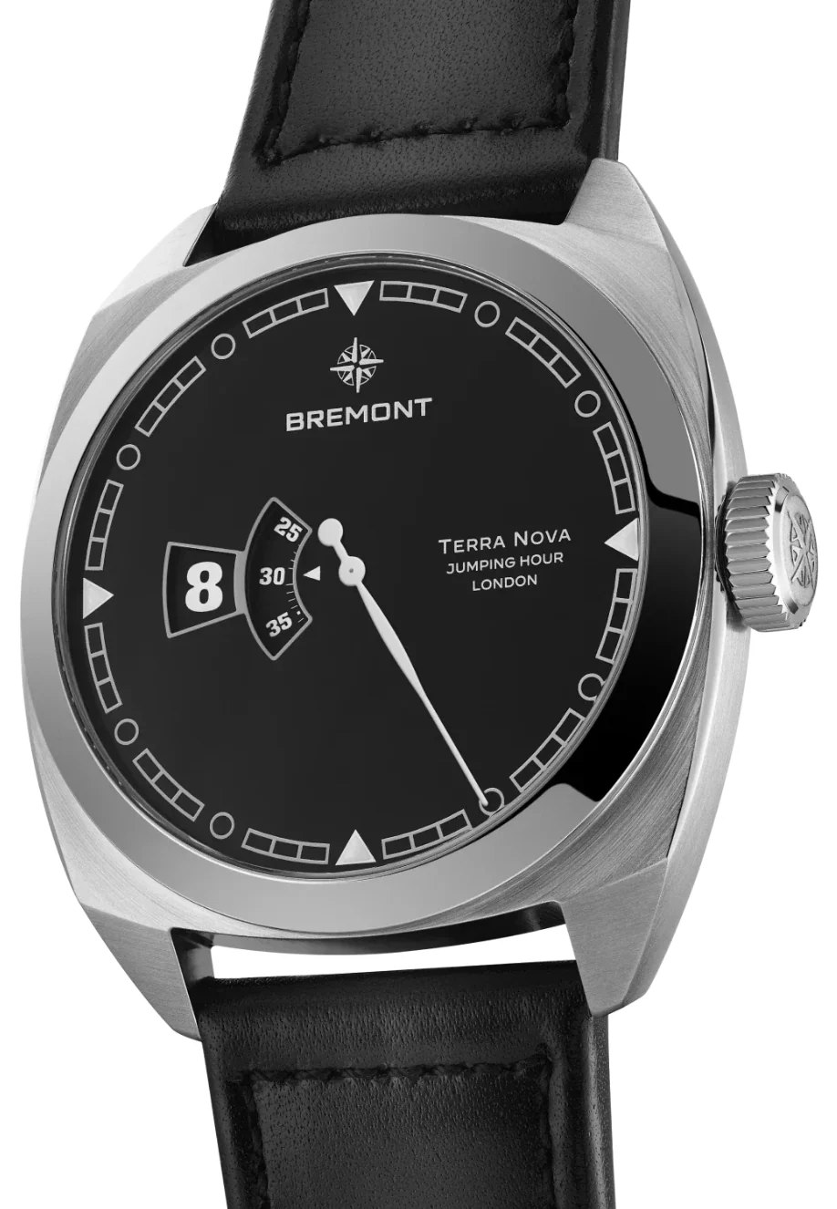 Bremont Terra Nova Jumping Hour Leather Watch - Image 4