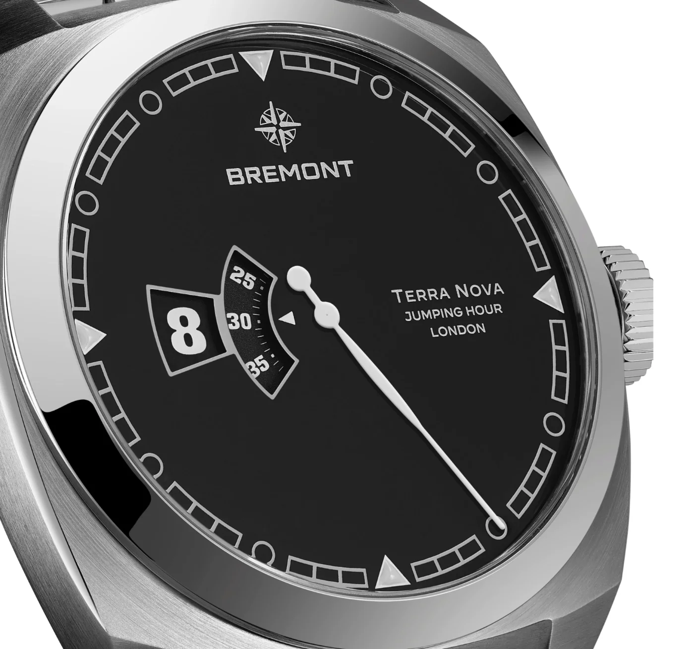 Bremont Terra Nova Jumping Hour Leather Watch - Image 5
