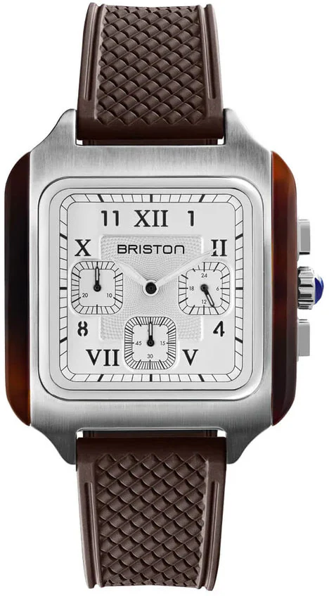 Briston Streamliner Kennedy White Chrono Watch
