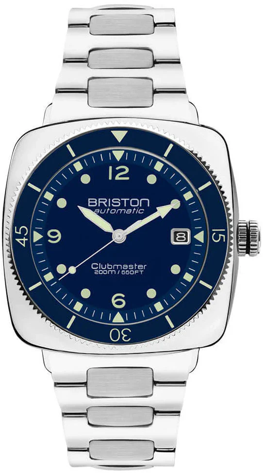 Briston Clubmaster Legend Diver Steel Navy Blue Watch