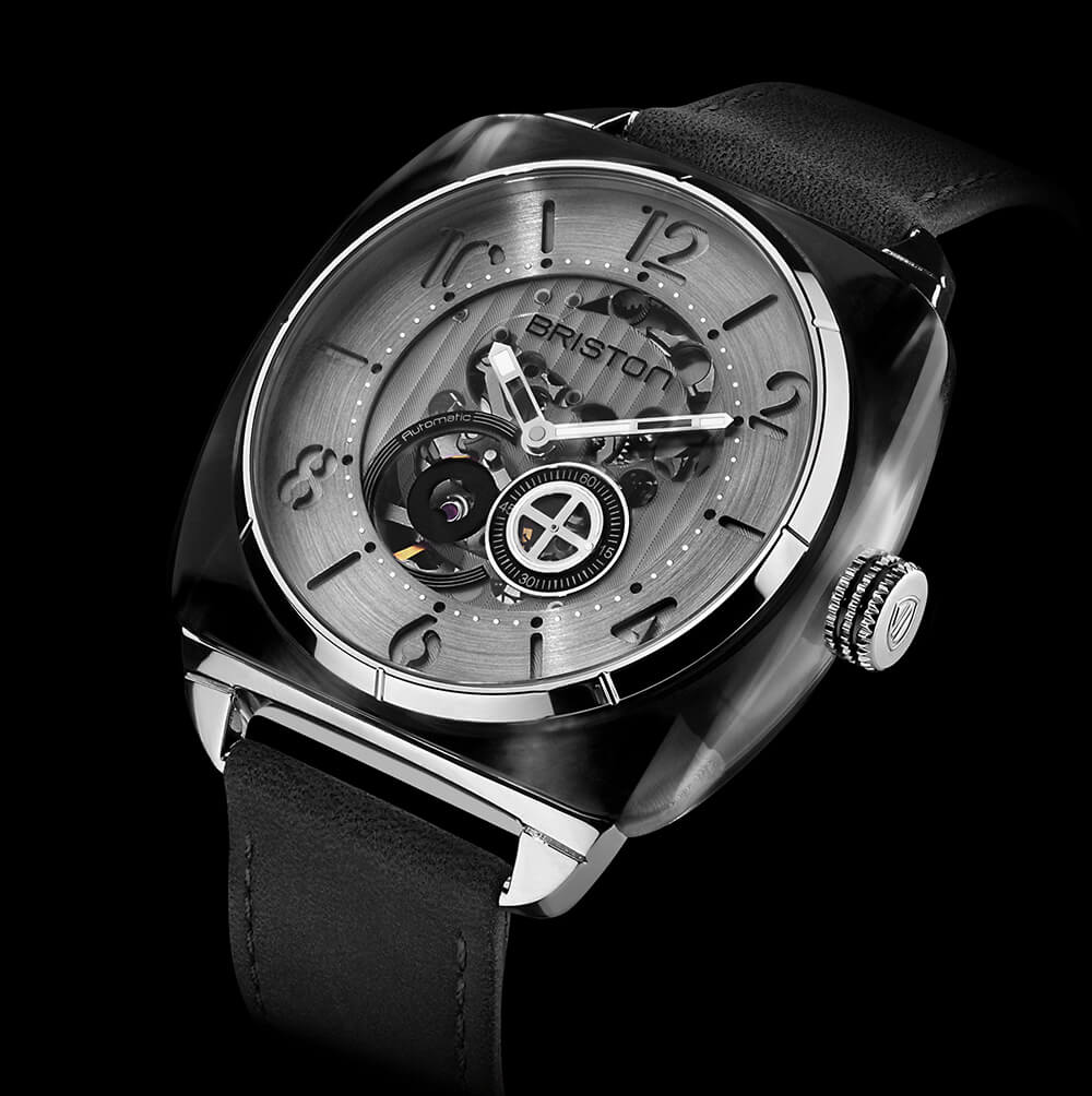 Briston Watch Streamliner Skeleton Grey Acetate - Image 2