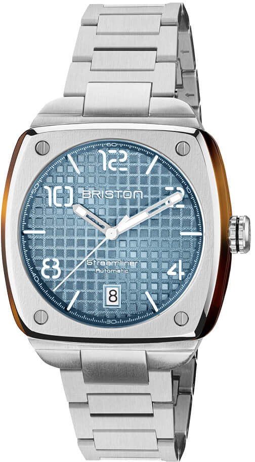 Briston Streamliner Urban HMS Auto Steel Ice Blue Watch
