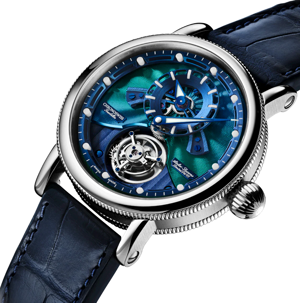 Chronoswiss Watch Open Gear Flying Tourbillon Paraiba Limited Edition - Image 3