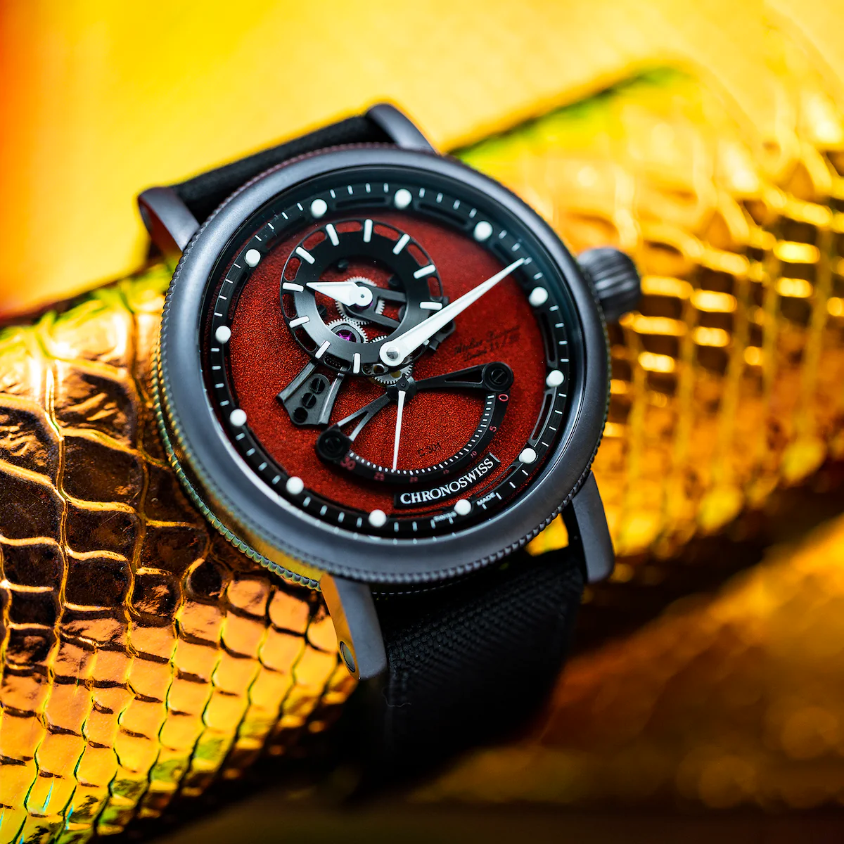 Chronoswiss Watch Open Gear ReSec Chocolate Limited Edition - Image 7