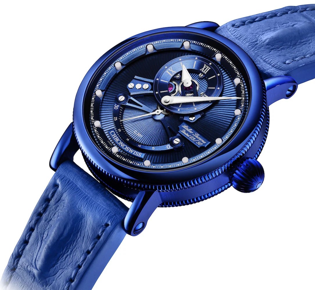 Chronoswiss Watch Open Gear ReSec Electric Blue Limited Edition - Image 2
