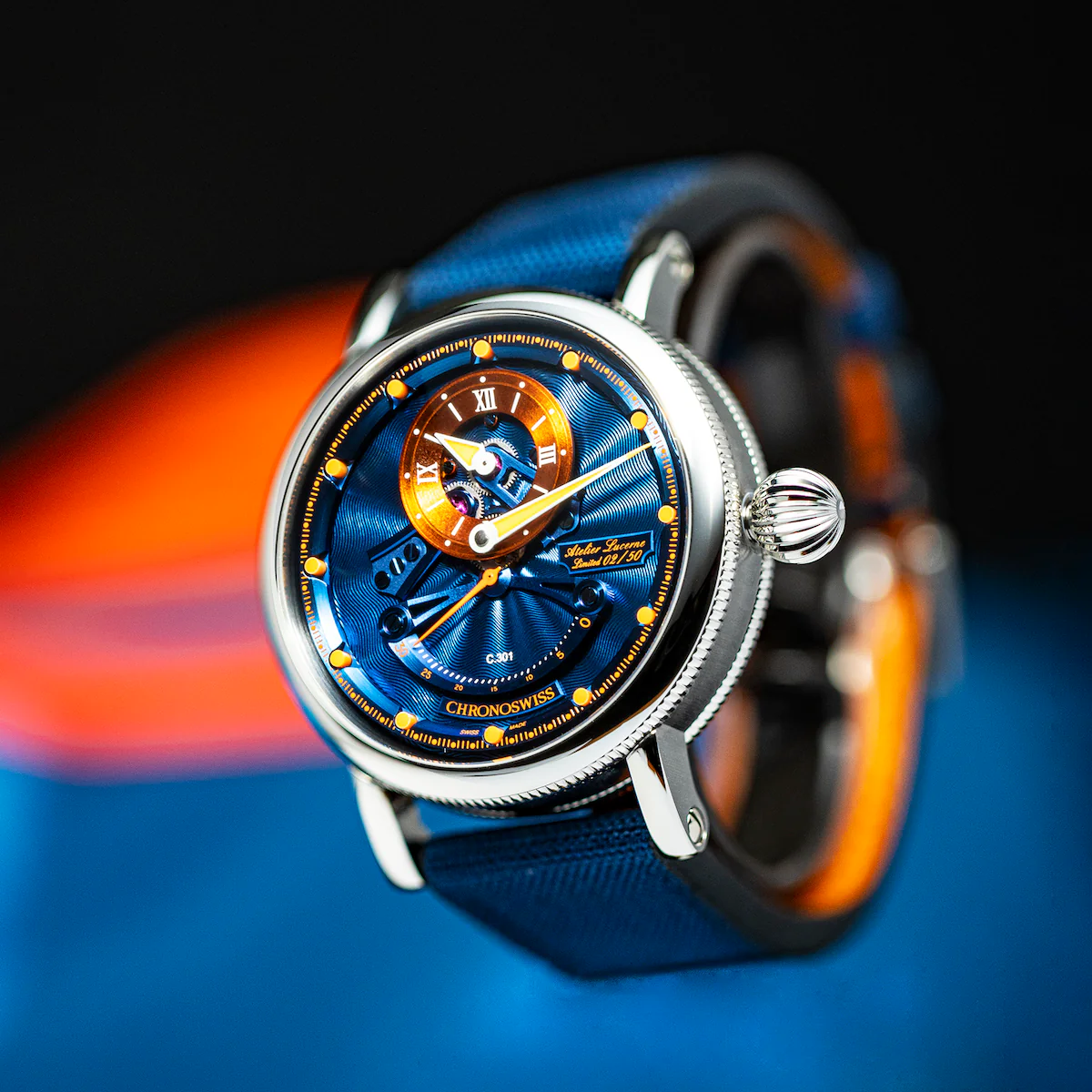 Chronoswiss Watch Open Gear ReSec Kingfisher Limited Edition - Image 4