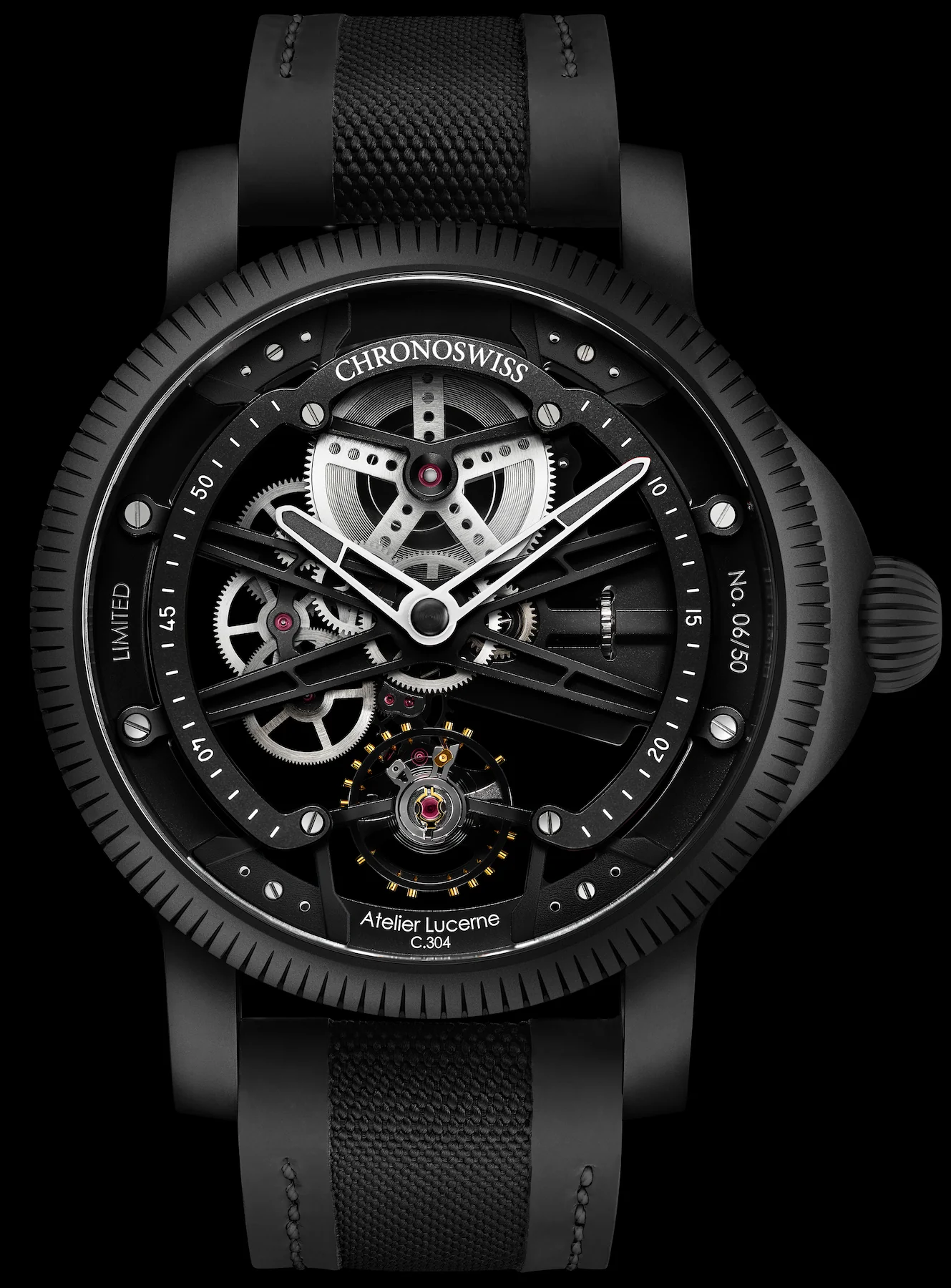 Chronoswiss Watch SkelTec Pitch Black Limited Edition - Image 2