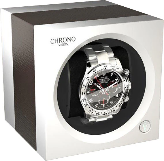 Chronovision One Watch Winder Bluetooth Oak Silk White Silk