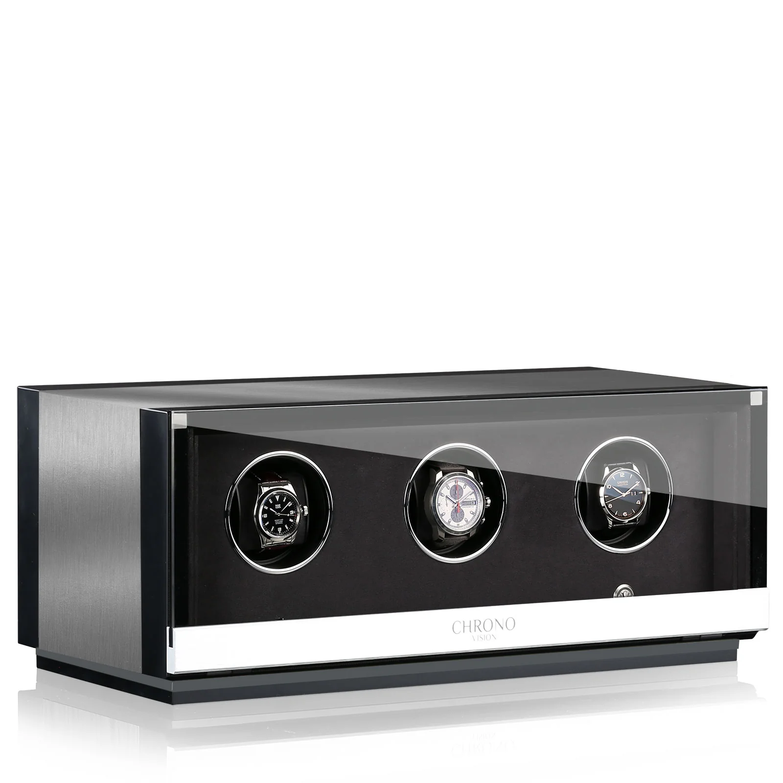 Chronovision Watch Winder Ambiance III Alu Black Silk