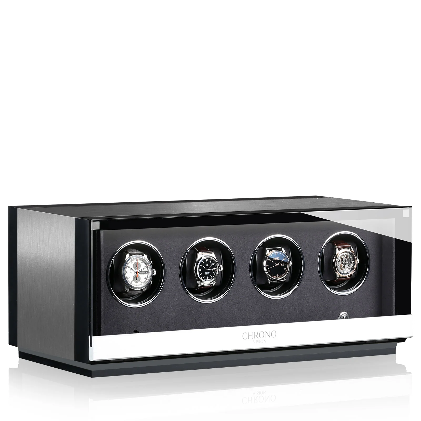 Chronovision Watch Winder Ambiance IV Alu Black Silk