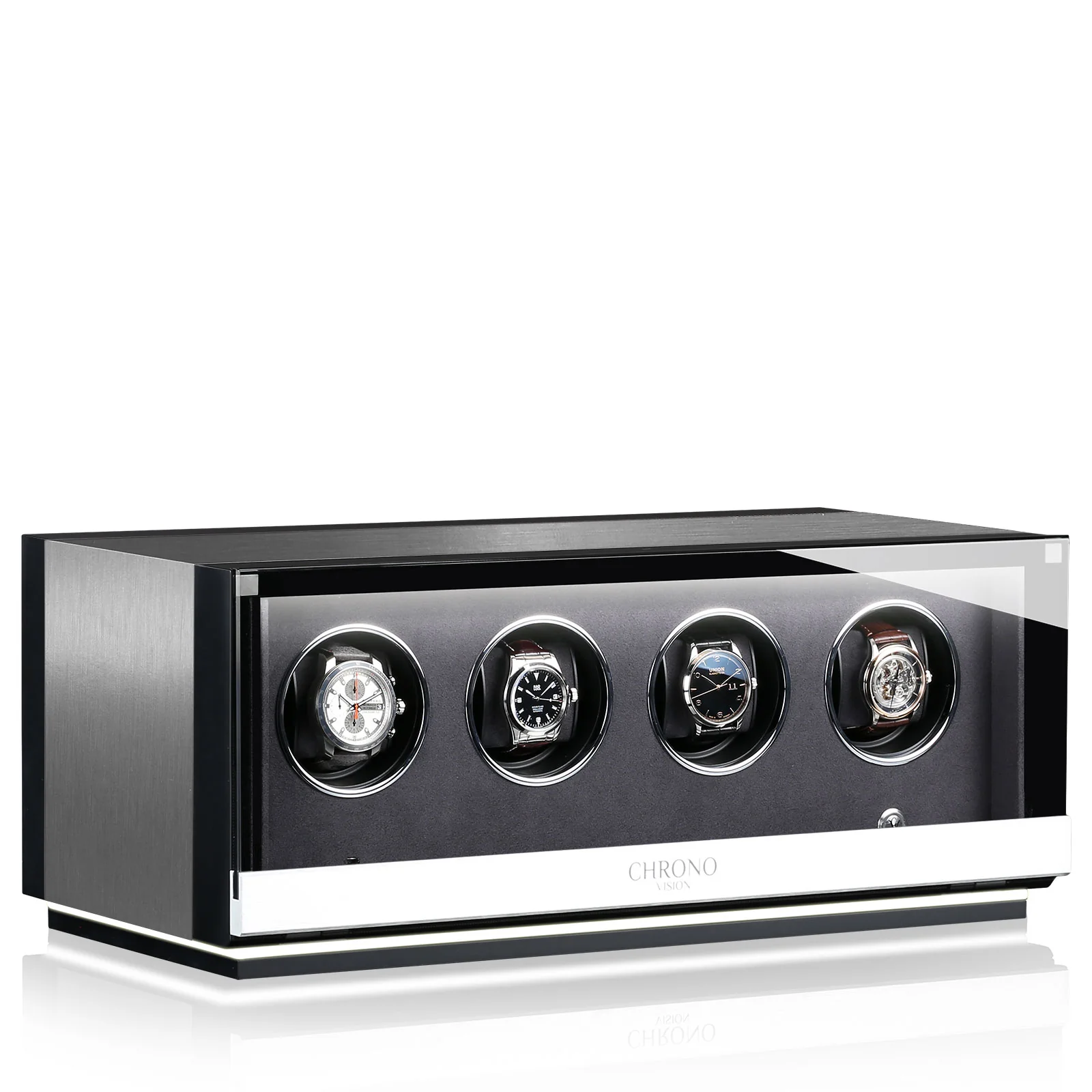 Chronovision Watch Winder Ambiance IV Alu Black Silk - Image 3