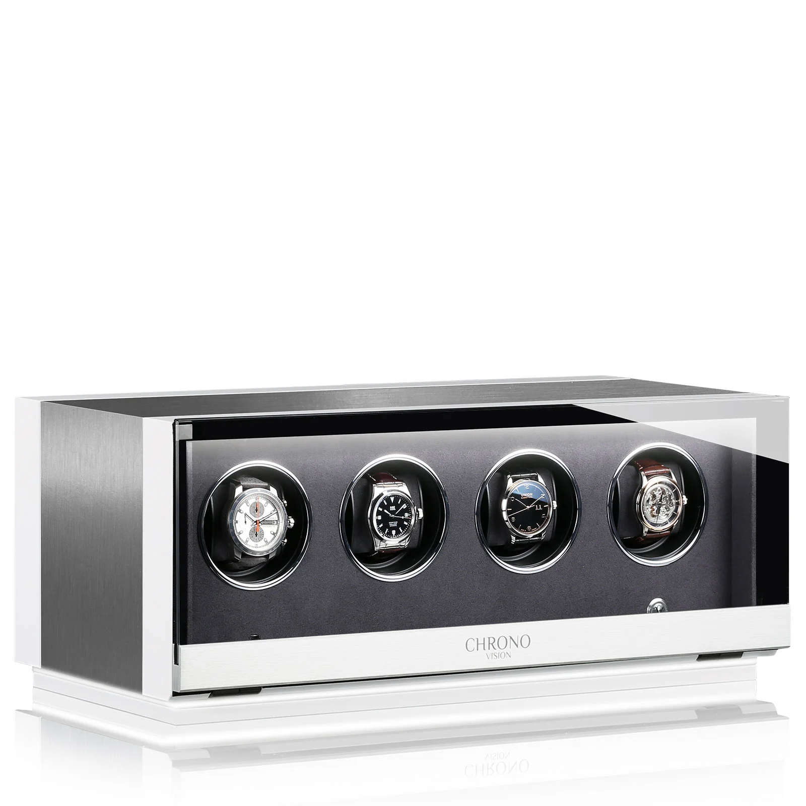 Chronovision Watch Winder Ambiance IV Alu White Silk - Image 3