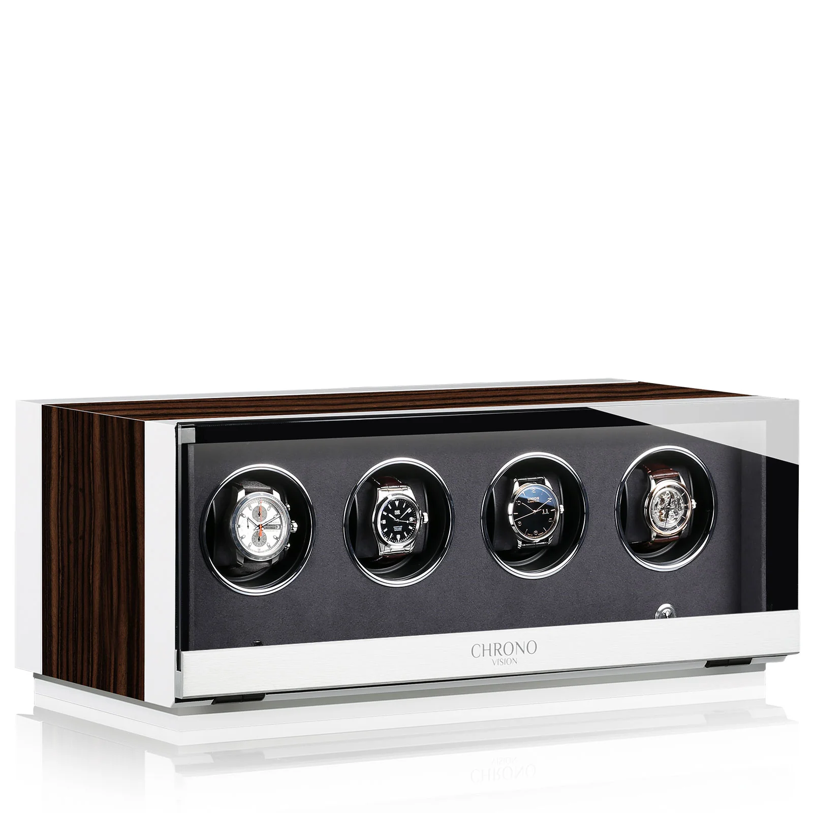 Chronovision Watch Winder Ambiance IV Ebony Silk White Silk - Image 3