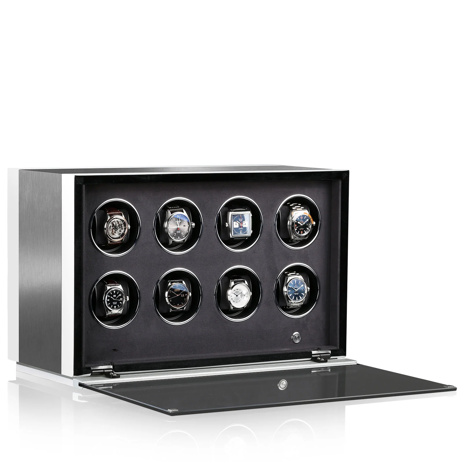 Chronovision Watch Winder Ambiance VIII Alu White Silk