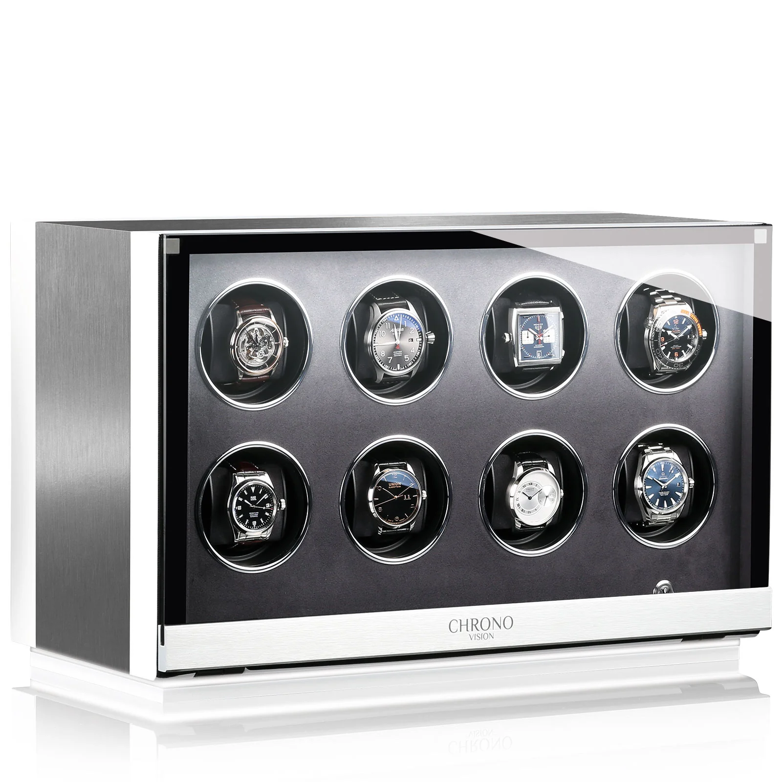Chronovision Watch Winder Ambiance VIII Alu White Silk - Image 2