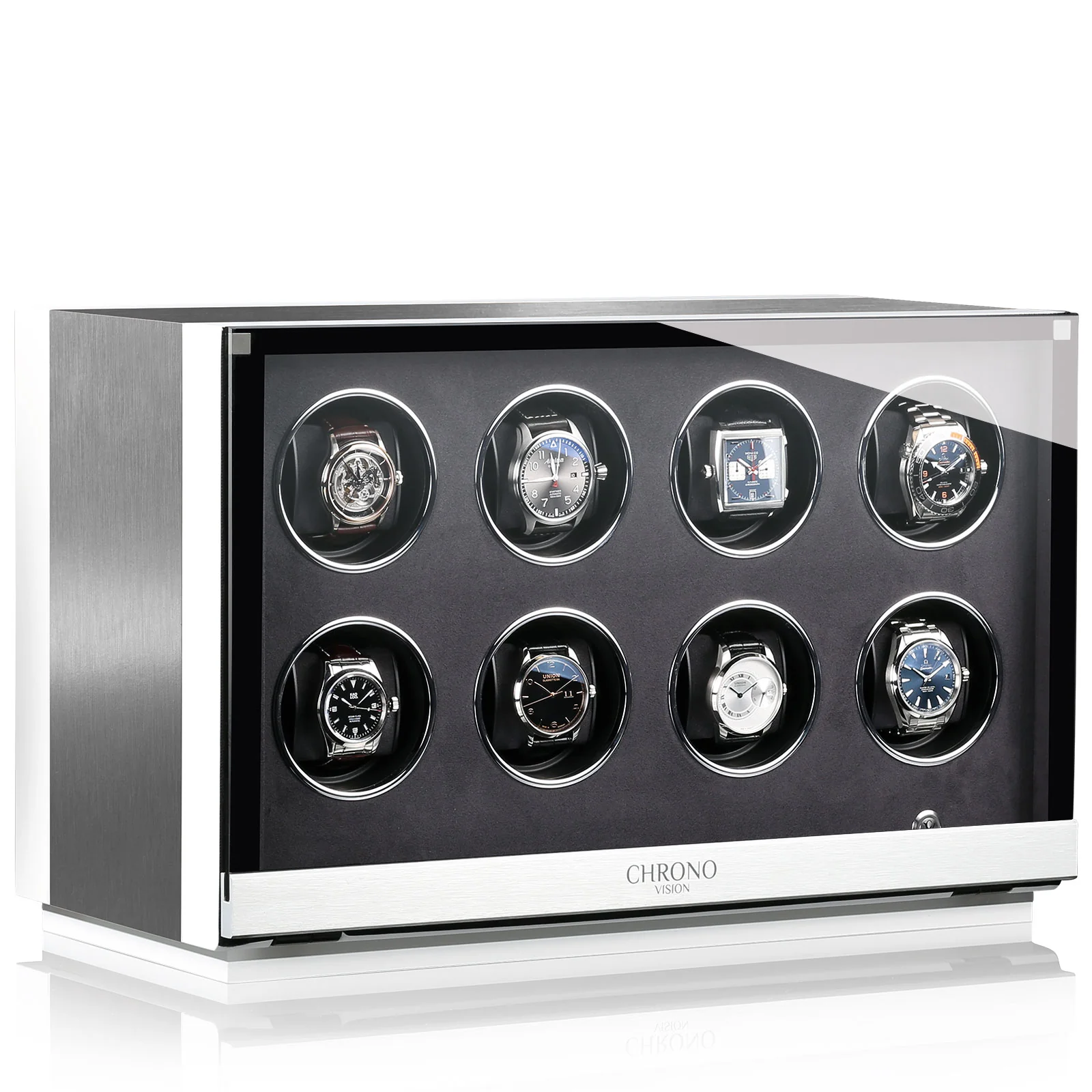 Chronovision Watch Winder Ambiance VIII Alu White Silk - Image 3