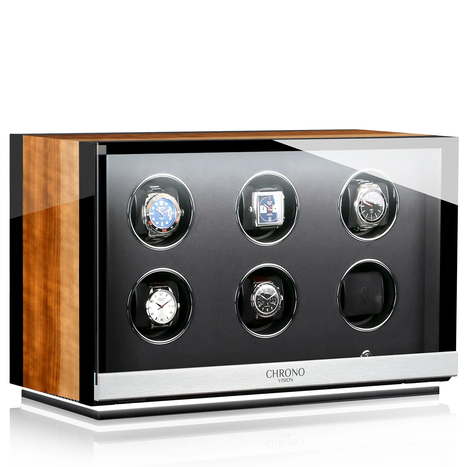 Chronovision Watch Winder Ambiance VIII Aurosso High Gloss Black High Gloss - Image 2
