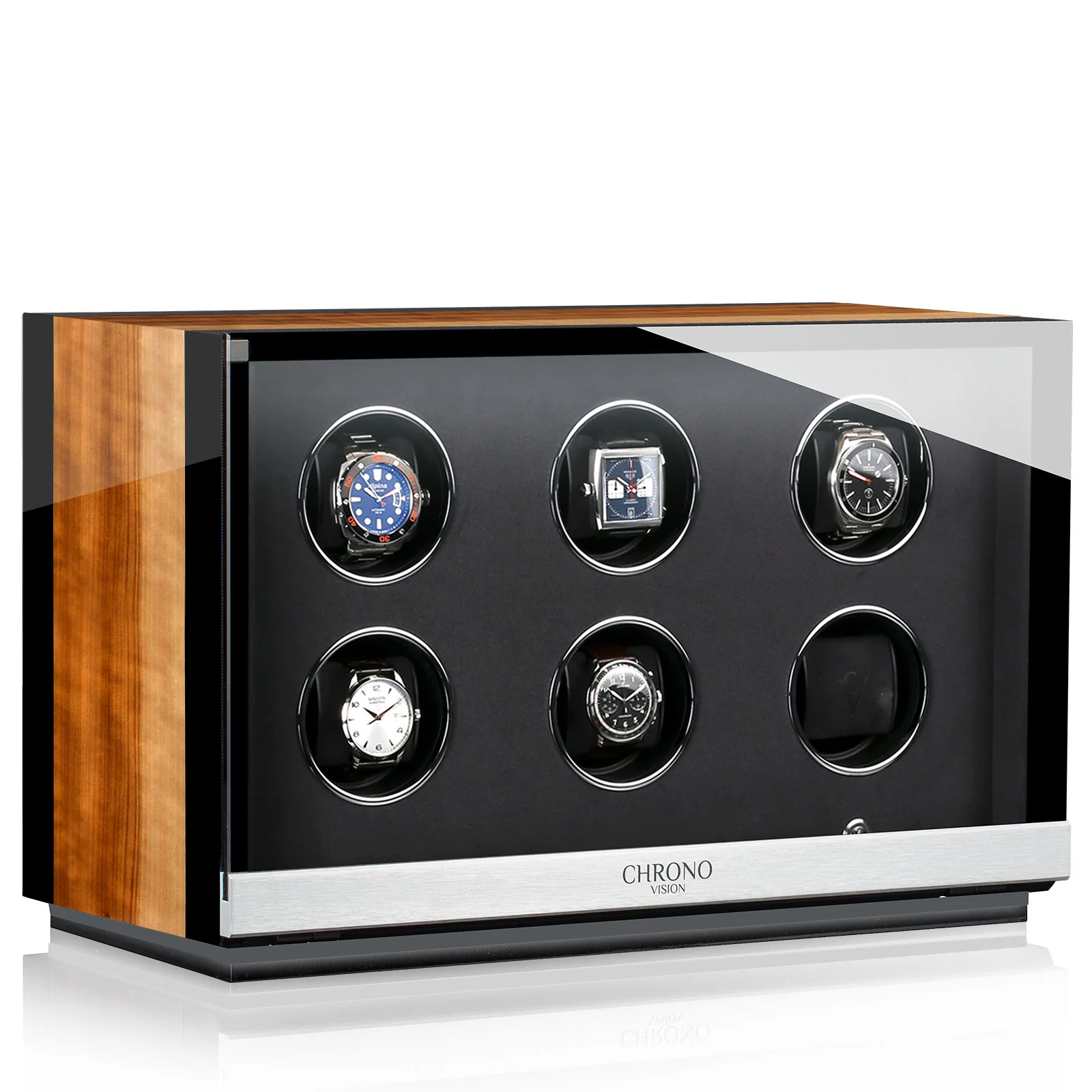 Chronovision Watch Winder Ambiance VIII Aurosso High Gloss Black High Gloss - Image 3