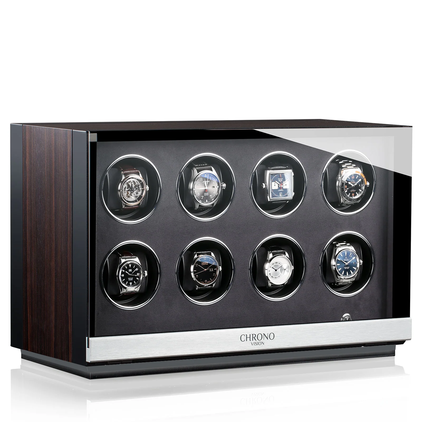Chronovision Watch Winder Ambiance VIII Ebony Silk Black Silk - Image 3