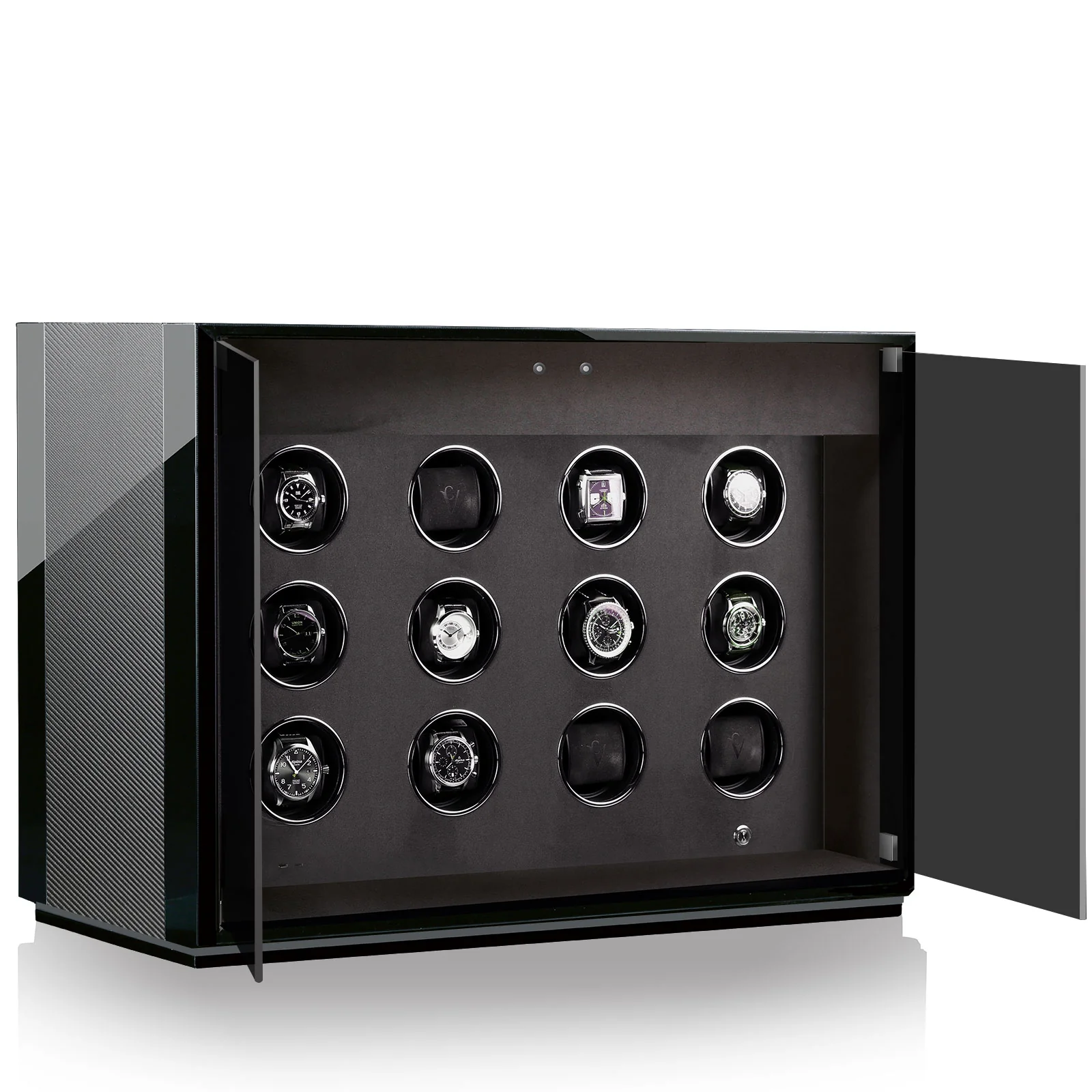Chronovision Watch Winder Ambiance XII Carbon Black High Gloss