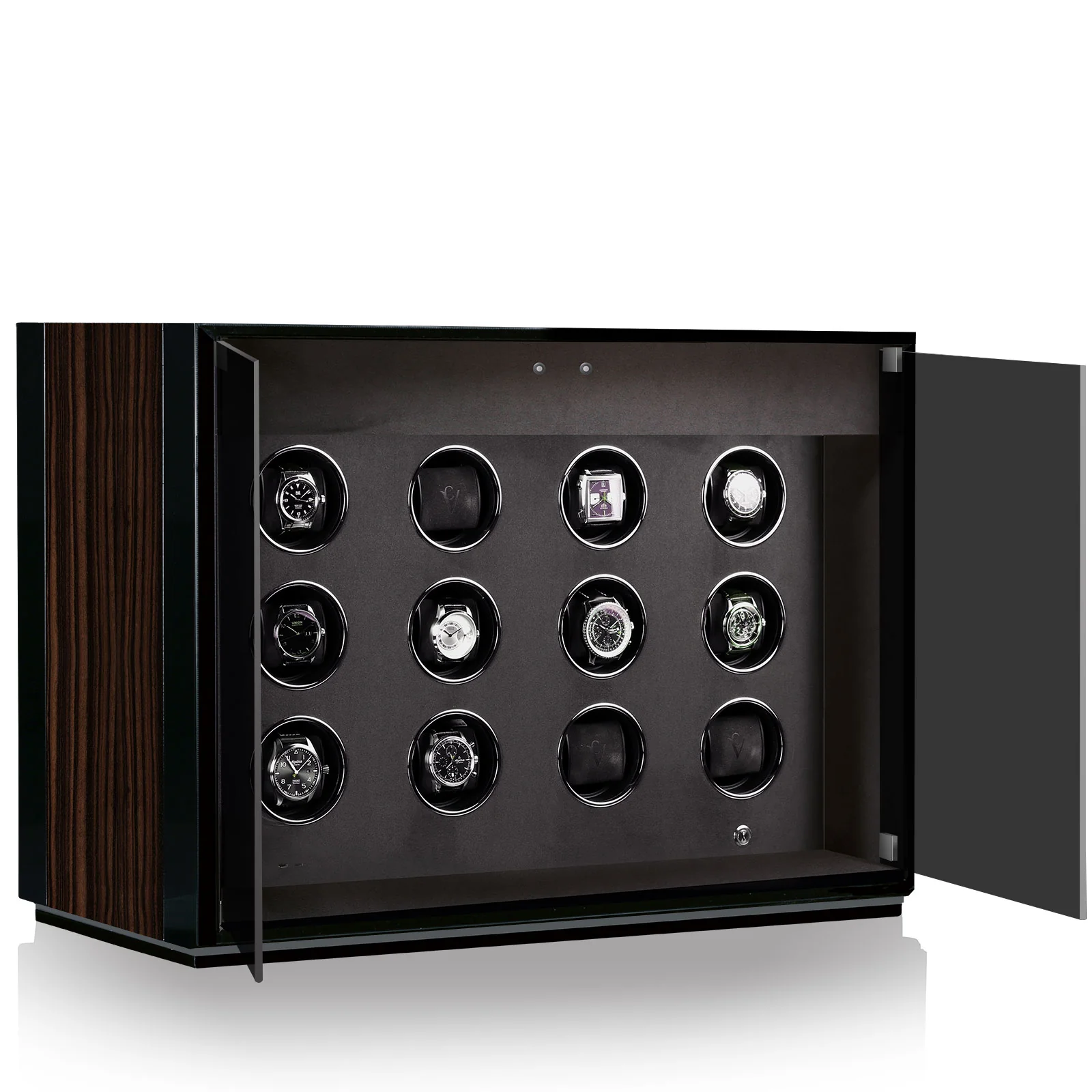 Chronovision Watch Winder Ambiance XII Ebony Silk Black Silk