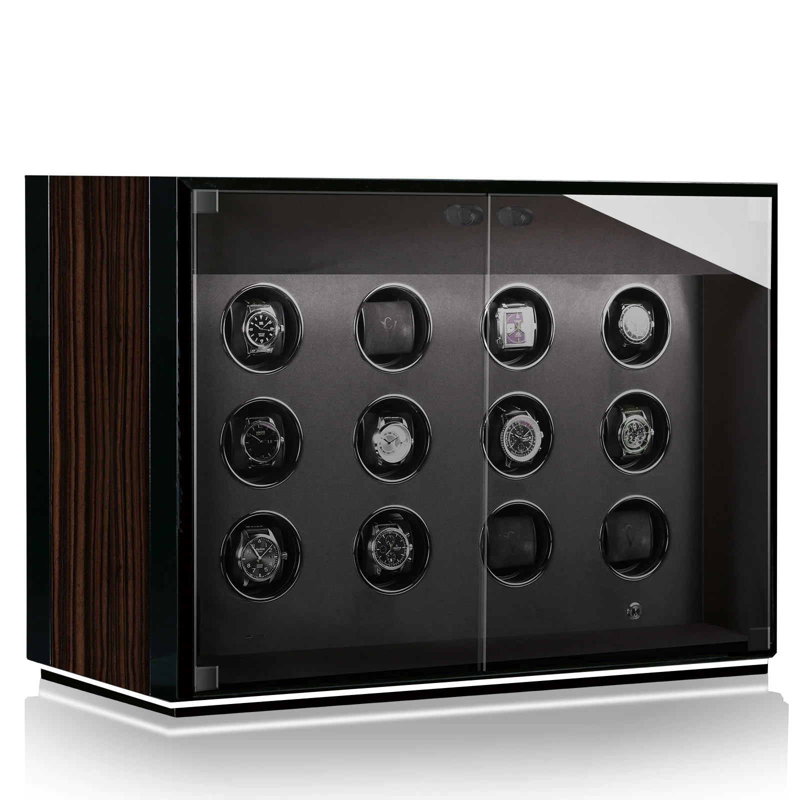 Chronovision Watch Winder Ambiance XII Ebony Silk Black Silk - Image 2